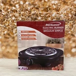 Brentwood Black 1,000-WATT Single Electric Burner TS-321 Bk. Fixed Price $30.00.