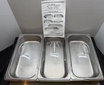 Broil King Buffet Server Warming Tray Stainless Pans & Lids, 300W, Silver. Fixed Price $25.00.