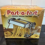 Vtg Imperia Pasta-a-fast Italian Made Manual Machine/maker Complete W/box. Fixed Price $39.97.
