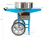 Vivo Blue Electric Commercial Cotton Candy Machine Stand Floss Maker. Fixed Price $349.99.