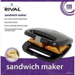 Rival Sandwich Snack Maker Non-stick Cooking Plates White. Fixed Price $20.00.