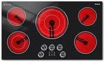 36 Inch Electric Cooktop 5 Burner 9200W 220V Hardwired Dual Triple Ring Knob. Fixed Price $420.95.