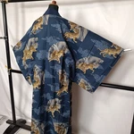 Men's Wool Kimono Nagajuban Robe Fierce Tiger In Bamboo Forest Design 0026. Fixed Price $33.00.